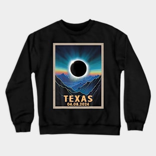Total Solar Eclipse 2024 Texas Crewneck Sweatshirt